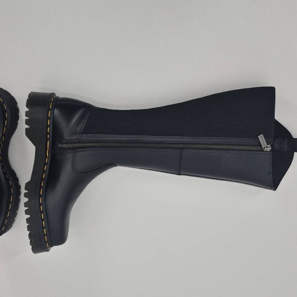 Dr Martin's Amaayah Knee High Leather Boots Black Size 7 - Picture 4 of 8